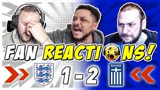 England Fans HUMILIATED  Reaction to England 1-2 Greece | UEFA Nations League Fan Reactions