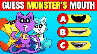 Guess The MONSTER By VOICE & MOUTH | Smiling Critters, POPPY PLAYTIME CHAPTER 3, Garten of Banban 6