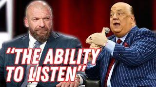 Paul Heyman Analyzes Paul Levesque's Leadership in WWE!