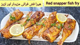 Red snapper fish fry | hira machhli fry | fish fry recipe | Shafiq's kitchen