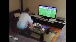 Funny Turkish watching football