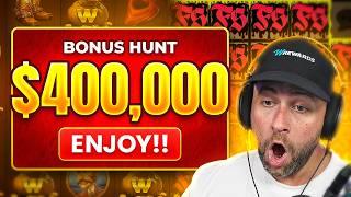 Doing a HUGE $400,000 BONUS HUNT with 40 BONUSES!! $1,000,000 CASHOUT!! (Bonus Buys)