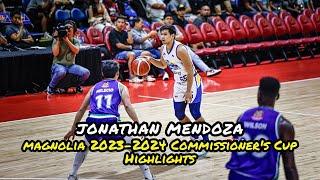 Jonathan Mendoza Magnolia 2023-2024 PBA Commissioner's Cup Highlights