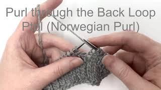 Ptbl (Continental Purl through the Back Loop)