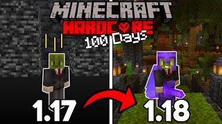 I Survived 100 Days of Hardcore Minecraft in the New 1.18 Caves... Here's What Happened