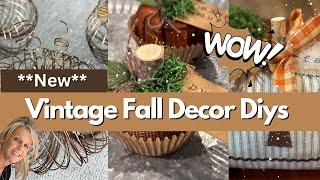 **New** Vintage Fall Decor Diys on a Budget / Craft Fair Ideas