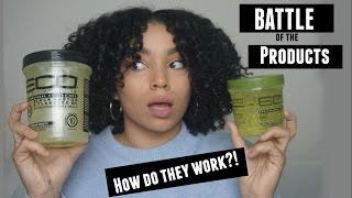 Eco Styler Olive Oil Gel vs Eco Styler Black Castor + Flaxseed Oil Gel | Battle of the Products