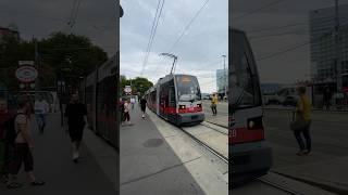 Vienna tram 1 Schwedenplatz stop #viennatram #vienna #austria #travel #automobile