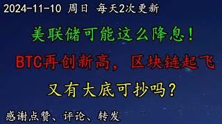 美股 华尔街：美联储可能这么降息！BTC再创新高，区块链继续起飞！又有大底可抄吗？美国国债TLT如何预期？COIN、ARKK、SMCL、AMD、SOXL、ASML、AVGO、MU、NFLX、MSFT