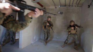 Marines Conduct MOUT At Fort Pickett