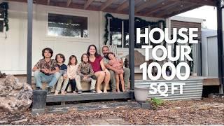 HOUSE TOUR | From Shed to Cozy Home - Family of 7 Living MORTGAGE FREE in UNDER 1000 Sq Ft