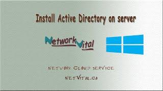 Install Active Directory on server