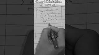 shorthand court/legal dictation 100 wpm