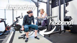 BEHIND THE SCENES OF TRAINING MY HUSBAND | mobility assessment, functional training, & more!