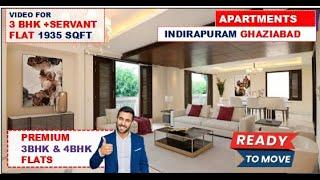 3 bhk Servant flat in Indirapuram, 3 bhk flat in Ghaziabad ️9560955050, World Residency Indirapuram