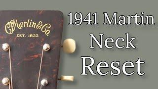 Neck Reset on a Pre-War Martin 0-15 from 1941