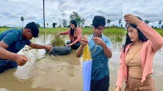 Fishing For Food| My Real Life In The Village In Cambodia