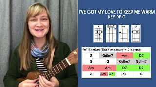 I've Got My Love to Keep Me Warm | #UkuleleTutorial with @AveryHill | #UkuleleHolidays