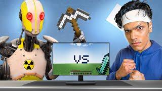 Robot VS Human Minecraft Challenge 