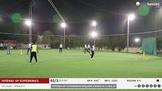 HIFENAC-SP SUPERKINGS vs TERIFRAC TIGERS Live Cricket Match | INTAS AOS-PL 2025 Live - Rapid 360 Box