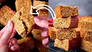 A nostalgic oaty-buttery snack with plenty of golden syrup | my EASY Flapjack Recipe