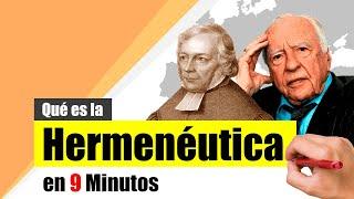 ¿Qué es la HERMENÉUTICA? - Resumen | Definición, características y representantes.