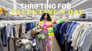 THRIFTING V-DAY OUTFITS 2023 | + my February thrift list