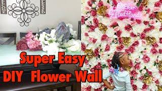 DIY Flower Wall for the Low....I Got Lucky! 