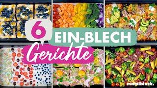 6 schnelle und einfache "Ein-Blech" - Rezepte für JEDEN | One Sheet | One Pot | mamiblock