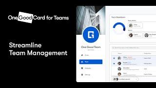 One Good Card for Teams: Streamline Team Management