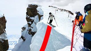 Härteste Ski-Abfahrt der USA: Corbet's Couloir ️