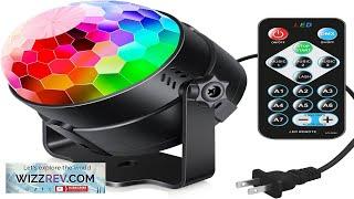 Luditek Sound Activated Party Lights with Remote DJ Lighting Disco Ball Strobe Review