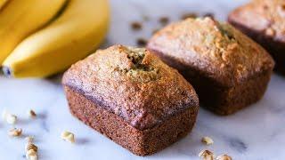 Mini Banana Loaves with Walnuts and Coconut