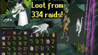 Loot from HUNDREDS of Raids: Chambers of Xeric's