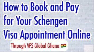 How to BOOK and PAY for your SCHENGEN Visa Application Appointment Online || #Schengenvisa #VFS