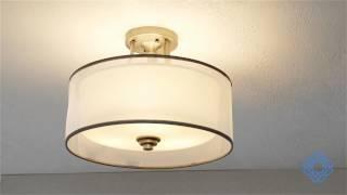 Kichler Lacey Three-Light Semi-Flush Mount - Bellacor