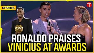 Ronaldo Praises Vinicius Junior as Real Madrid Sweeps Globe Soccer Honors