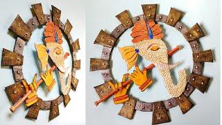 Ganpati Wall Decor Craft | Wall Decor Ideas | Wall Decoration showpiece | DIY | By Punekar Sneha