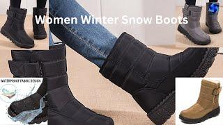 Women Boots 2023 New Winter Boots With Platform Shoes Snow Botas De Mujer Waterproof Low Heels