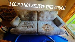 I Saved This Couch for an Elderly couple | Satisfying Deep Cleaning ASMR