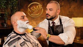 Gentleman's Barbershop ASMR  Haircut and Massage for Sleep | Male Personal Attention | Safe Space