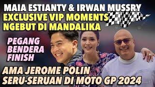 EKSKLUSIF MAIA & IRWAN MUSSRY DI  MOTOGP !! NGEBUT NAIK SAFETY CAR & KIBARIN BENDERA FINISH !!