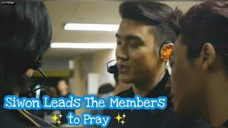 Siwon Leads The Members to Pray