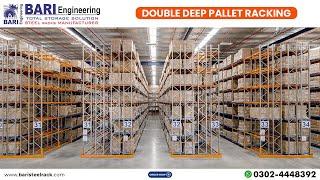 Double Deep Pallet Racking in Gujranwala | #palletrack #storagerack #warehouserack #industrialracks