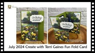 Create with Terri Gaines - July 2024 Fun Fold Project