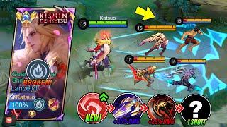 MANIAC! LANCELOT IS FINALLY BACK TO META BECAUSE OF THIS NEW FULL DAMAGE BUILD! (Must Try!) - MLBB