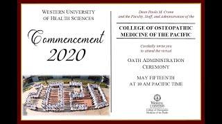 Western University of Health Sciences  - COMP Pomona Commencement 2020 - May 15th