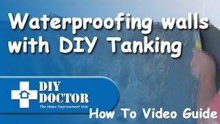 Waterproofing and damproofing walls with DIY Tanking