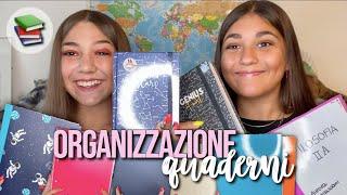 ORGANIZZAZIONE QUADERNI //back to school