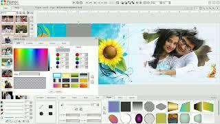 How Create your own album design manually in picasso dg photo album designer software